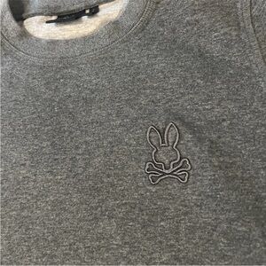 Psycho Bunny Crew Neck Gray Sweater Sweatshirt Gray Sz XXS Unisex